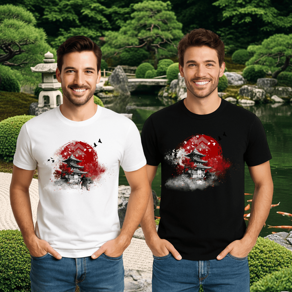 Camiseta Masculina Sob a Lua de Sangue - Ghost of Tsushima - Imagem 3