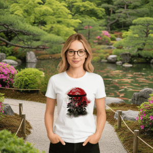 Camiseta Feminina Onde os Ecos Guiam a Lâmina - Ghost of Tsushima - Imagem 2
