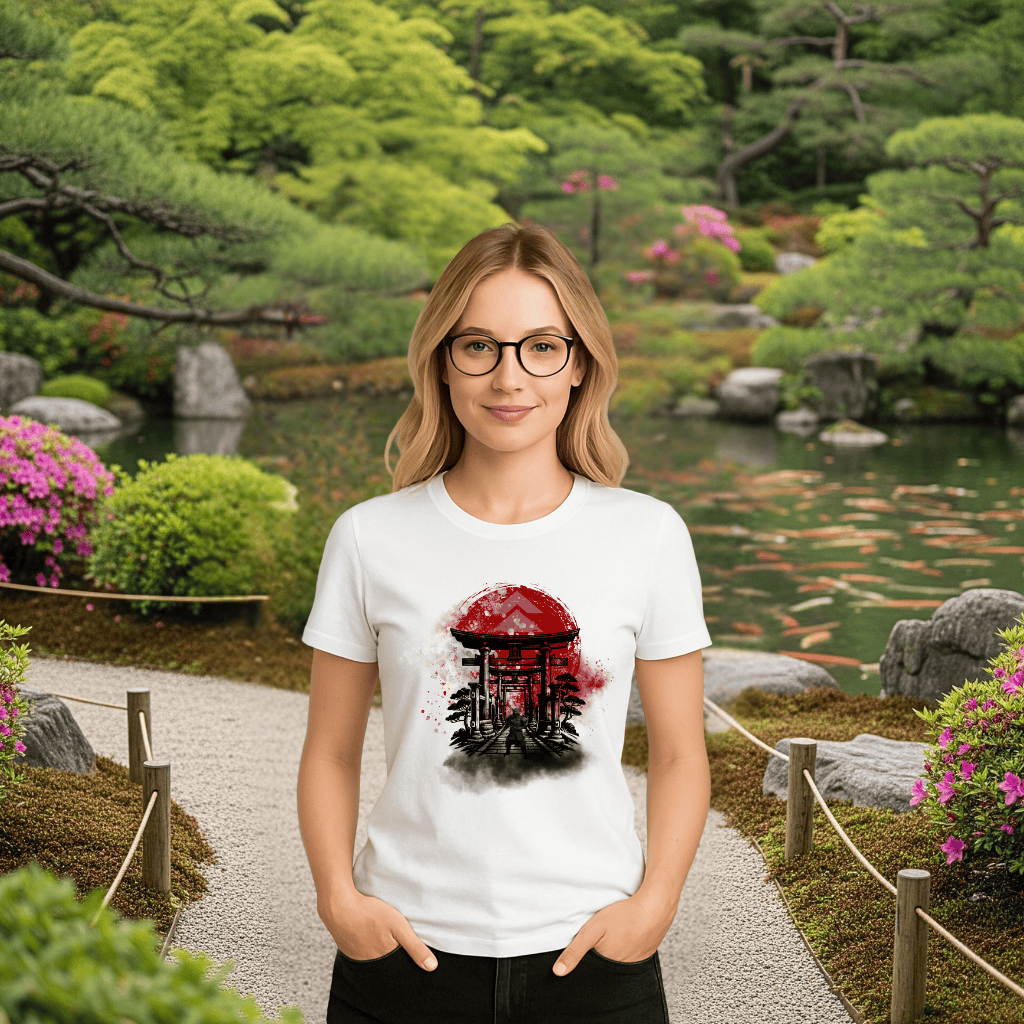 Camiseta Feminina Onde os Ecos Guiam a Lâmina - Ghost of Tsushima - Imagem 2