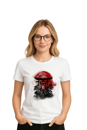 Camiseta Feminina Onde os Ecos Guiam a Lâmina - Ghost of Tsushima