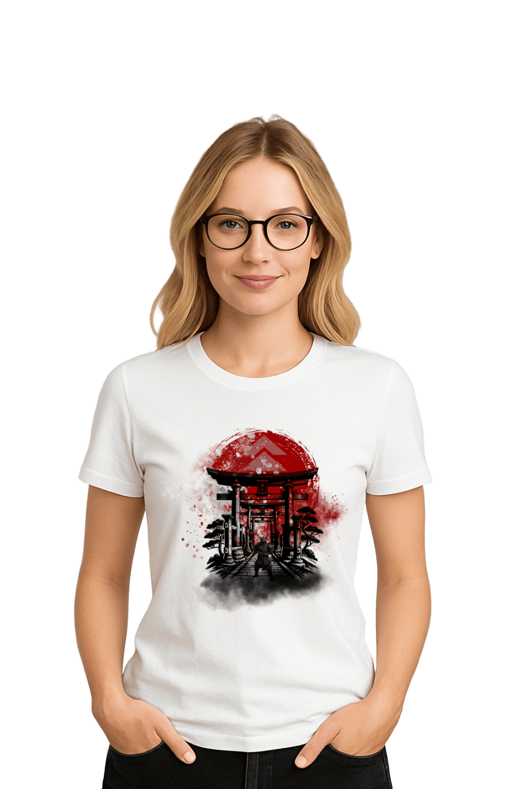 Camiseta Feminina Onde os Ecos Guiam a Lâmina - Ghost of Tsushima