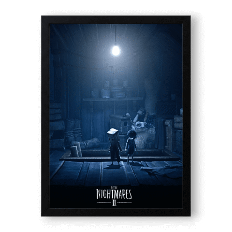 Quadro Mãos Dadas Contra o Desconhecido - Little Nightmares 2