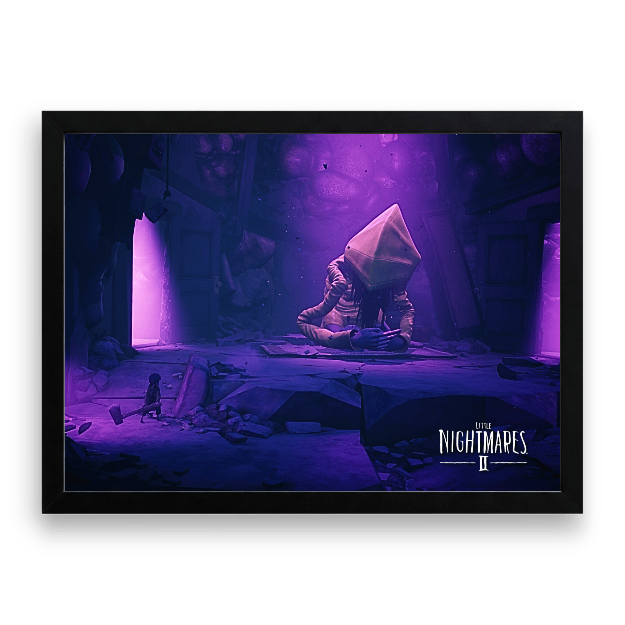 Quadro Inocência Distorcida - Little Nightmares 2