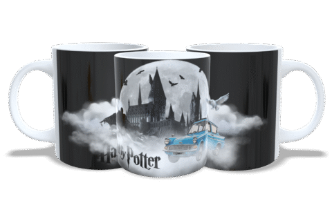 Caneca Aventuras em Hogwarts - Harry Potter