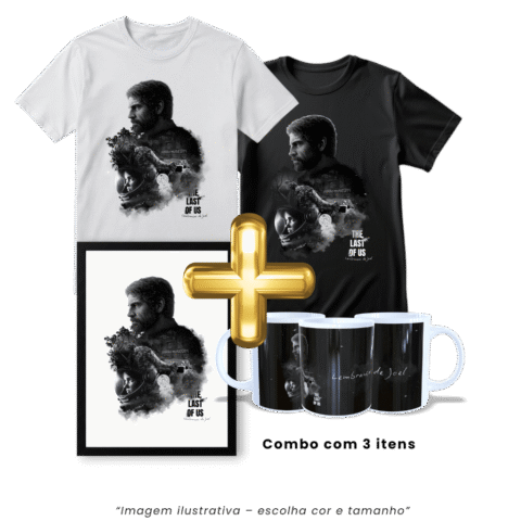 Combo Lendário Masculino 1 camiseta +1 caneca +1 quadro (Escolha o tamanho e cor)