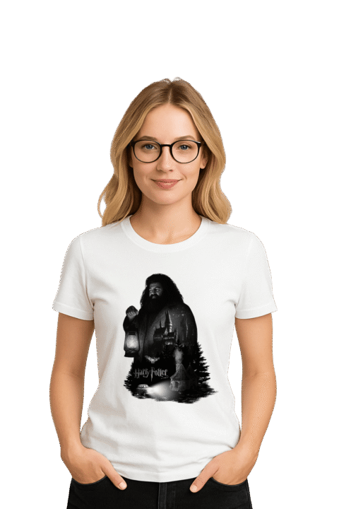 Camiseta Feminina A Magia Começa Aqui - Harry Potter