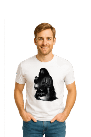 Camiseta Masculina A Magia Começa Aqui - Harry Potter - Imagem 2