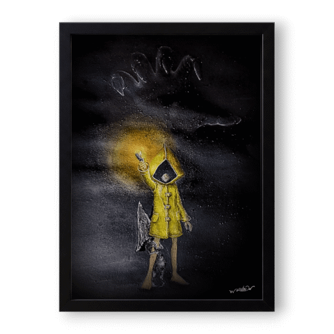 Quadro little Nightmares - Arte autoral feito a mão